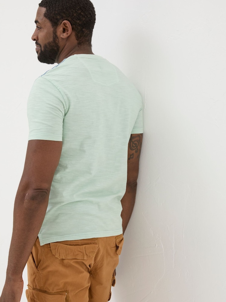 FatFace Aloa Light Green Sea Circle T-Shirt - Image 2 of 4