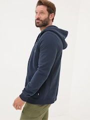 FatFace Brooke Navy Blue Zip Through Hoodie - Image 2 of 6