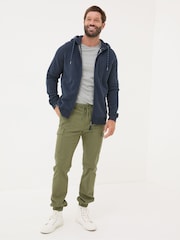 FatFace Brooke Navy Blue Zip Through Hoodie - Image 3 of 6
