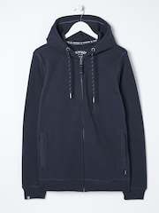 FatFace Brooke Navy Blue Zip Through Hoodie - Image 6 of 6