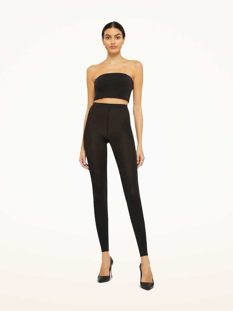 Wolford Black Velvet De Luxe 66 Denier Leggings - Image 1 of 4