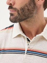 FatFace Grey Stripe Polo Shirt - Image 4 of 5