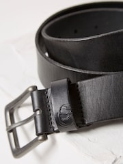 FatFace Black Italian Leather Belt - Image 2 of 3