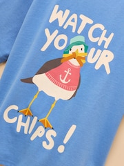 Joules Boys' Ben Blue Short Sleeve T-Shirt - Image 5 of 8