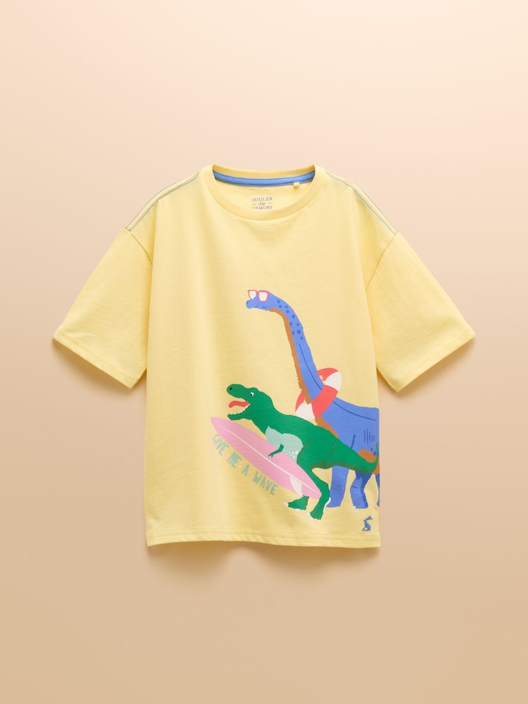 Joules Boys' Ben Yellow Short Sleeve T-Shirt - Image 1 of 5