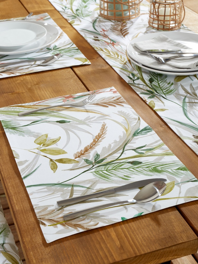 RHS Ornamental Grasses Outdoor 100% Cotton Placemats 2-Pack - صورة 1 من 3