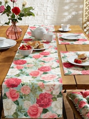 RHS Rose Garden Outdoor 100% Cotton Table Runner - صورة 1 من 2