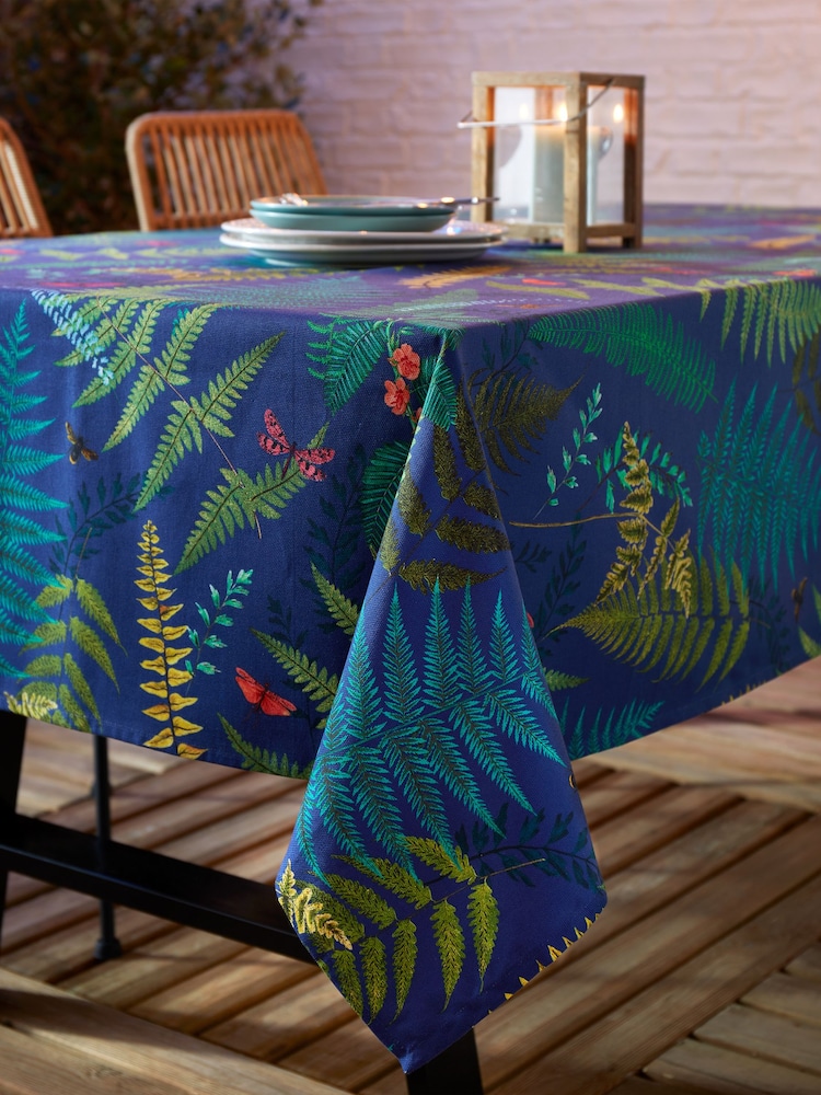 RHS Natural Woodland Fern Outdoor 100% Cotton Table Cloth - Image 2 of 2