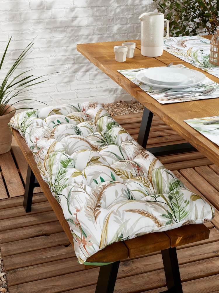 RHS Ornamental Grasses Outdoor 100% Cotton Bench Pad - صورة 1 من 2