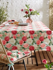 RHS Rose Garden Outdoor 100% Cotton Table Cloth - صورة 1 من 2