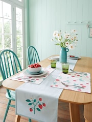 Catherine Lansfield Strawberry Garden 100% Cotton Table Runner - Image 1 of 2