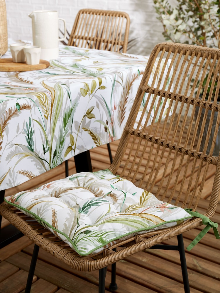 RHS Ornamental Grasses Outdoor 100% Cotton Seat Pad - صورة 1 من 2
