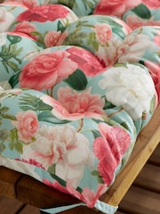RHS Green Rose Garden Outdoor 100% Cotton Bench Pad - Image 2 of 2