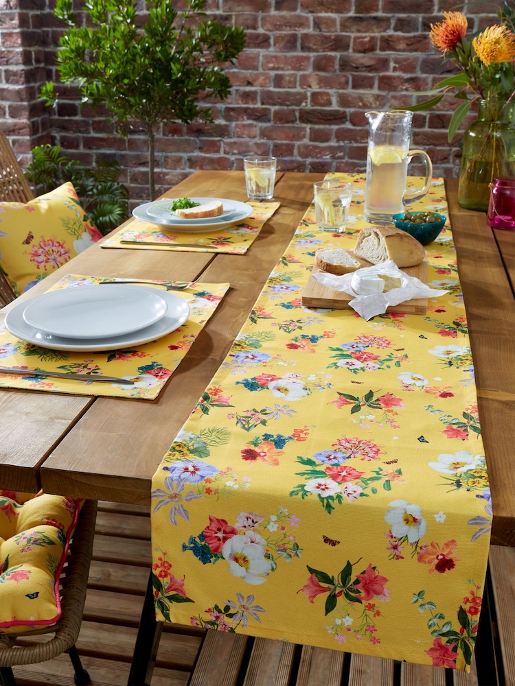 RHS Exotic Garden Outdoor 100% Cotton Table Runner - صورة 1 من 2