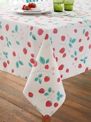 Catherine Lansfield Strawberry Garden 100% Cotton Table Cloth 137x178cm - Imagem 2 de 2