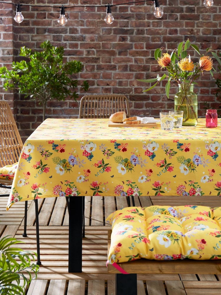 RHS Exotic Garden Outdoor 100% Cotton Table Cloth - صورة 1 من 2 RHS Exotic Garden Outdoor 100% Cotton Table Cloth - صورة 1 من 2