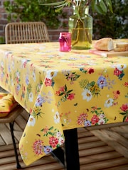 RHS Yellow Exotic Garden Outdoor 100% Cotton Table Cloth - Image 2 of 2