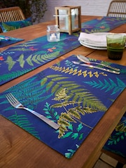 RHS Natural Woodland Fern Outdoor 100% Cotton Placemats  2 Pack - Image 2 of 3