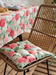 RHS Green Rose Garden Outdoor 100% Cotton Seat Pad - Image 2 of 2