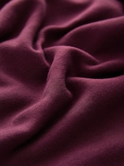 Burgundy Red Relaxed Fit Cuffed Wellness Slogan Graphic Track Joggers - Image 7 of 7