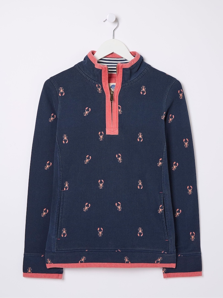 FatFace Airlie Blue Lobster Sweat Top - Image 5 of 5