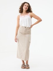 FatFace Cream Embroidered Cami - Image 3 of 5