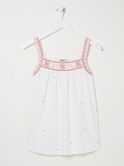 FatFace Cream Embroidered Cami - Image 5 of 5