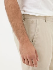 FatFace Stone Linen Flat Front Chino Shorts - Image 5 of 6
