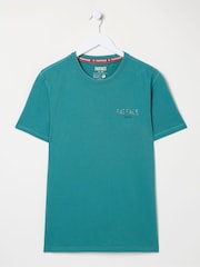 FatFace Green Grind T-Shirt - Image 5 of 6