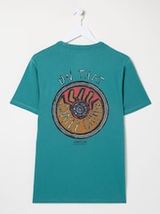 FatFace Green Grind T-Shirt - Image 6 of 6