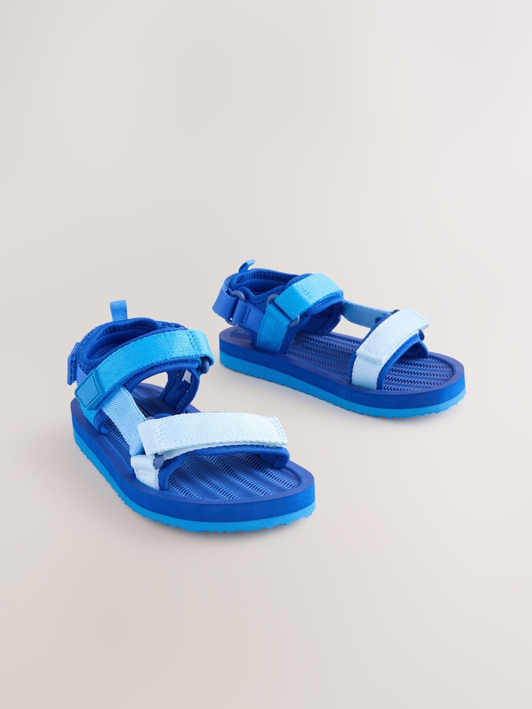 Blue Standard Fit (F) Trekker Sandals - Image 1 of 5