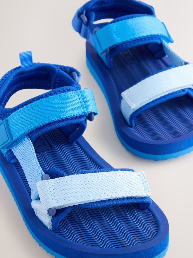 Blue Standard Fit (F) Trekker Sandals - Image 5 of 5