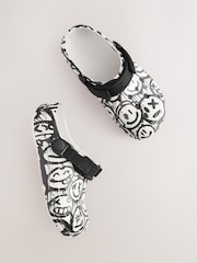 Black & White Happy Face Clogs - Image 6 of 6