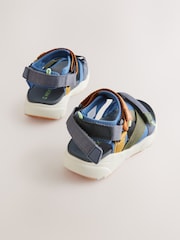 Blue Colourblock Standard Fit (F) Trekker Sandals - Image 3 of 5