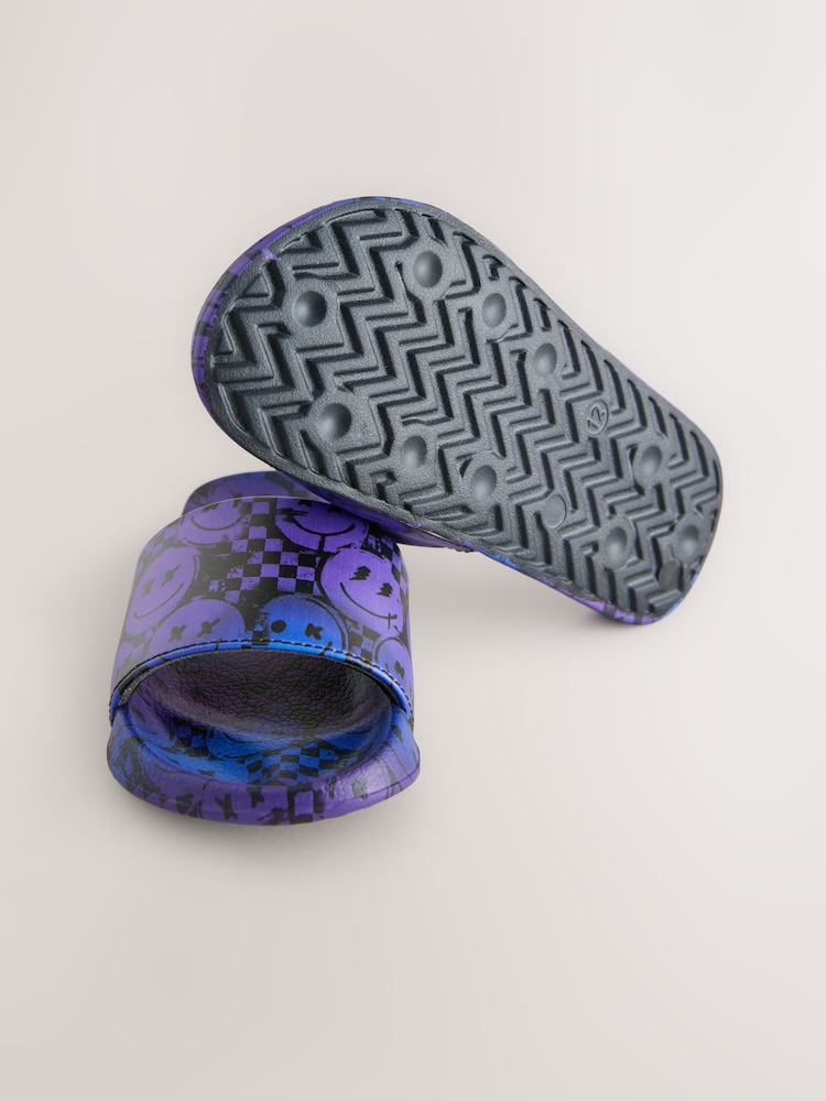 Blue Purple Happy Face Sliders - Image 5 of 5 Blue Purple Happy Face Sliders - Image 5 of 5