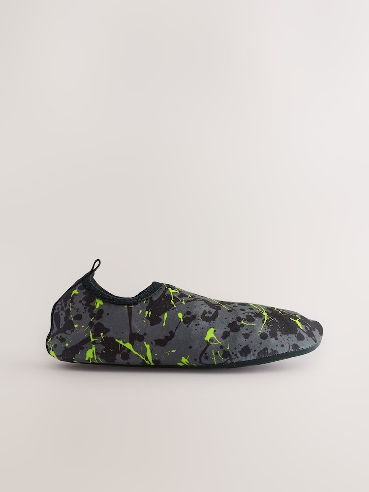 Black/Green Splat - Calcetines de baño - Imagen 1 de 5 Black/Green Splat - Calcetines de baño - Imagen 1 de 5