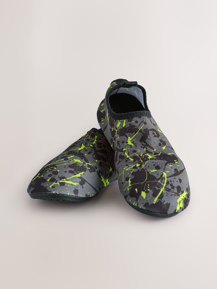 Black/Green Splat - Calcetines de baño - Imagen 2 de 5