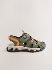 Khaki Green Standard Fit (F) Bumptoe Trekker Sandals - Image 2 of 6