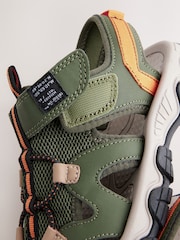 Khaki Green Standard Fit (F) Bumptoe Trekker Sandals - Image 6 of 6