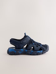 Navy Standard Fit (F) Bumptoe Trekker Sandals - Image 2 of 7