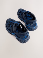 Navy Standard Fit (F) Bumptoe Trekker Sandals - Image 4 of 7