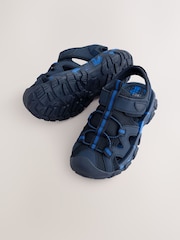 Navy Standard Fit (F) Bumptoe Trekker Sandals - Image 5 of 7