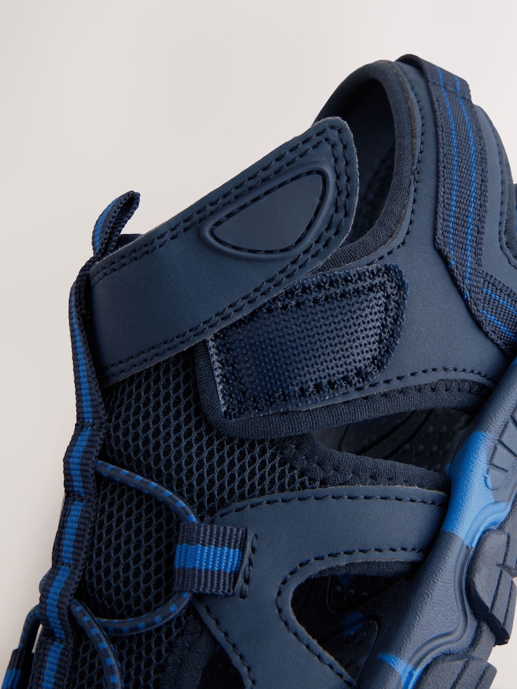 Navy Standard Fit (F) Bumptoe Trekker Sandals - Image 7 of 7