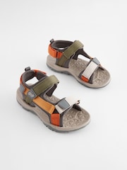 Siv kaki - Treking sandali z zapenjanjem na ježka - Slika 1 iz 5