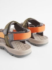 Siv kaki - Treking sandali z zapenjanjem na ježka - Slika 3 iz 5