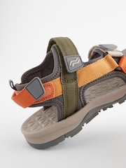 Siv kaki - Treking sandali z zapenjanjem na ježka - Slika 4 iz 5