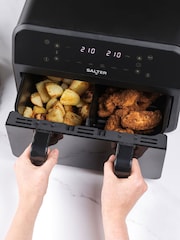 Salter Black 7L Dual View Air Fryer With Drawer Divider - Image 4 of 4