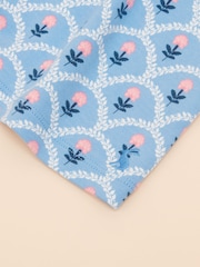 Joules Girls' Gracie Blue Printed Jersey Dress - Image 6 of 6
