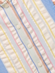 Joules Poppie Blue & Pink Woven Midi Dress - Image 3 of 4