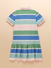 Joules Orla Multi Short Sleeve Polo Shirt Dress - Image 2 of 5